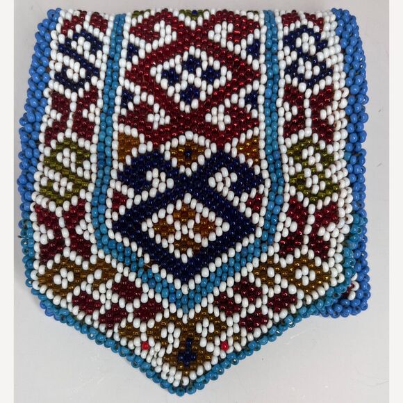 VINTAGE Handmade BEADED Foldover Wallet - Picture 2 of 7